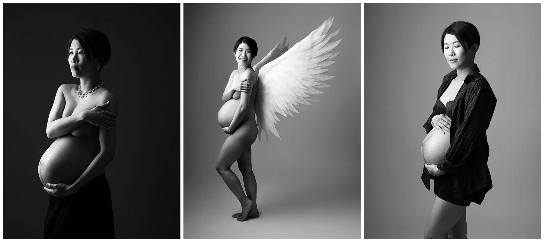 A selection of 3 images from Durham Maternity Photographer - Infinity Photographic Studios.